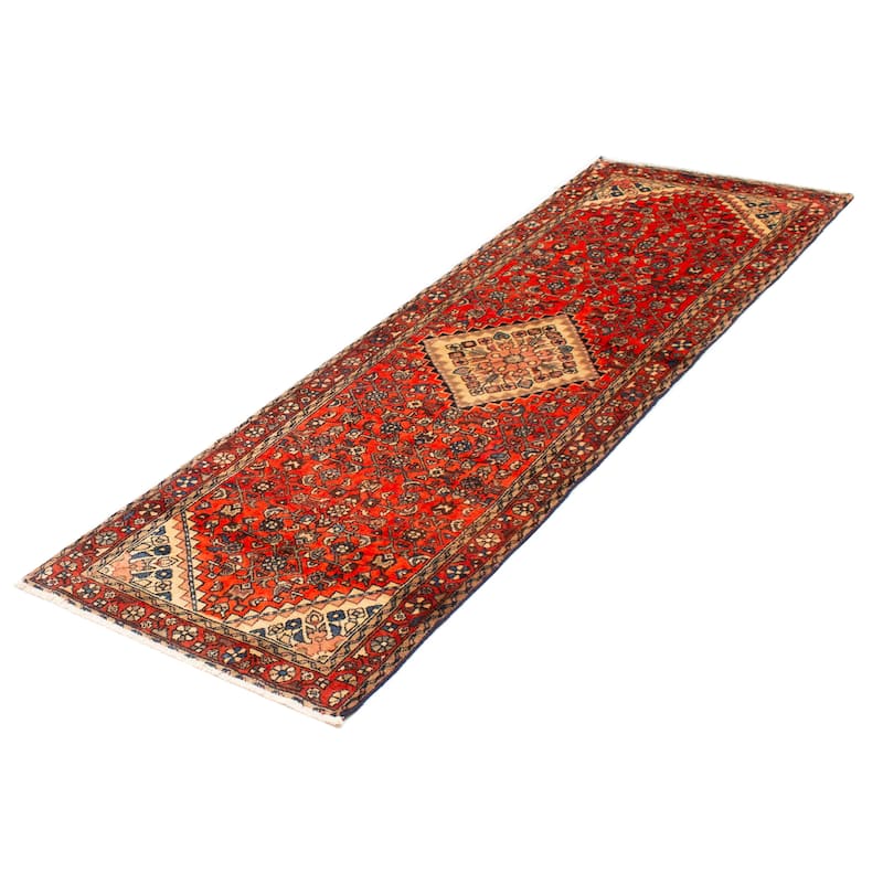 Andelz Red Rug 3'4" x 9'10" - 3'4 x 9'10