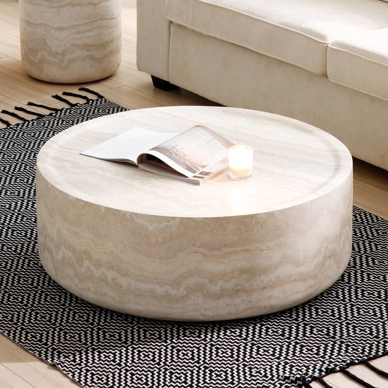 GDF Studio - Barrington Modern Faux Marble Coffee Table