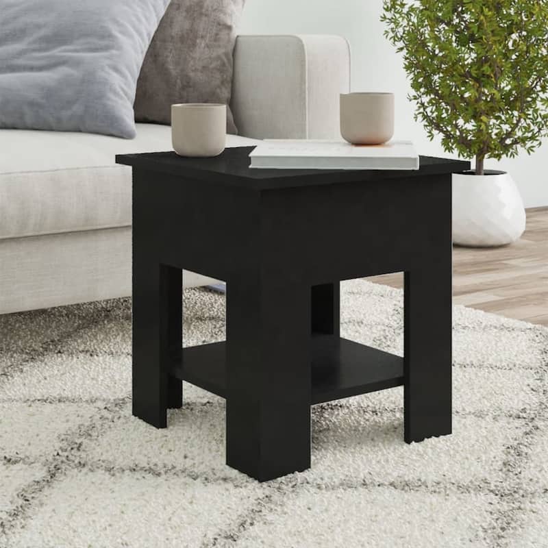 vidaXL Coffee Table End Table Sofa Table Living Room Furniture Engineered Wood - 15.7" x 15.7" x 16.5"