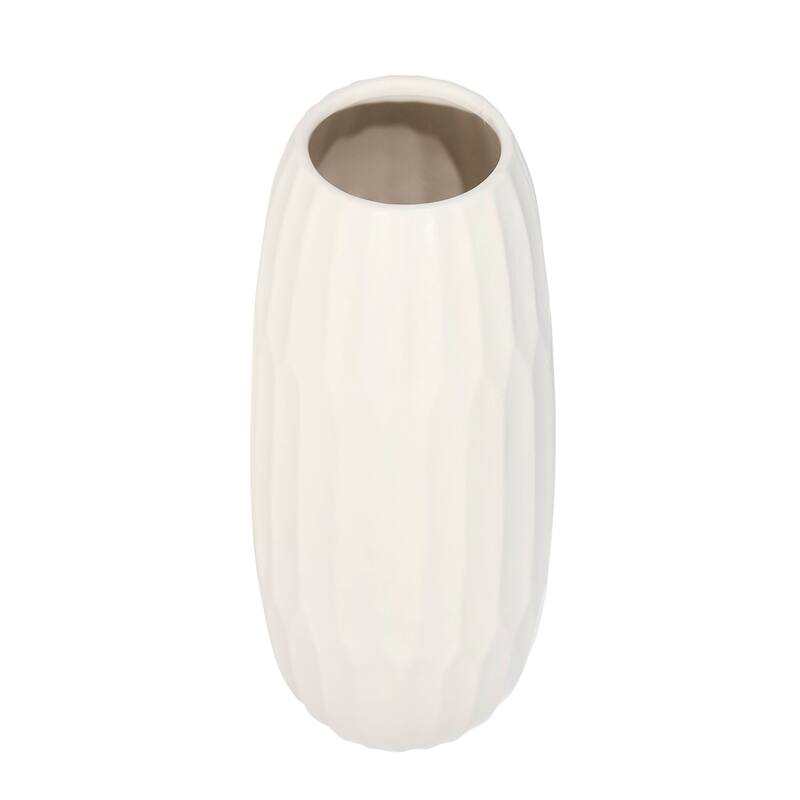 Sagebrook Home Modern Neutral Ceramic Vase