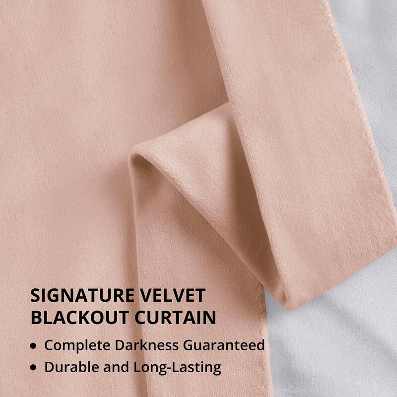 Exclusive Fabrics Signature Blackout Velvet Curtain (1 Panel)