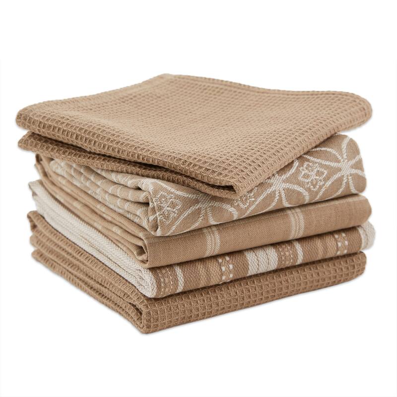 DII Assorted Kitchen Dishtowel & Dishcloths (Set of 5)