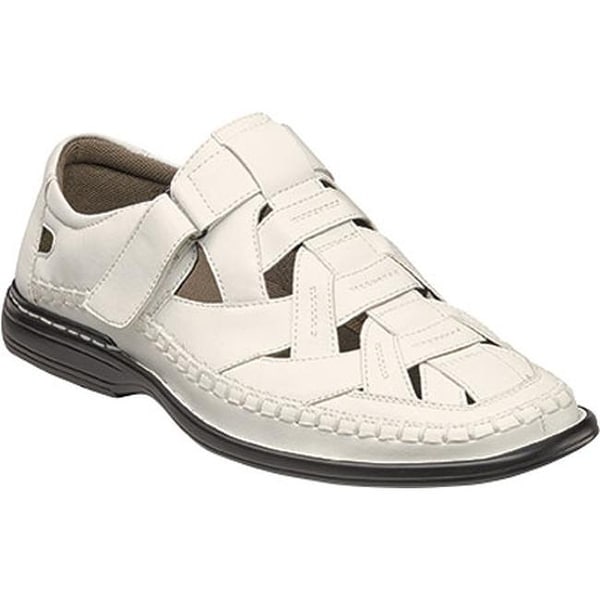mens white sandals closed toe