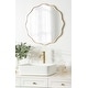 preview thumbnail 1 of 55, Kate and Laurel Viona Round Scalloped Mirror