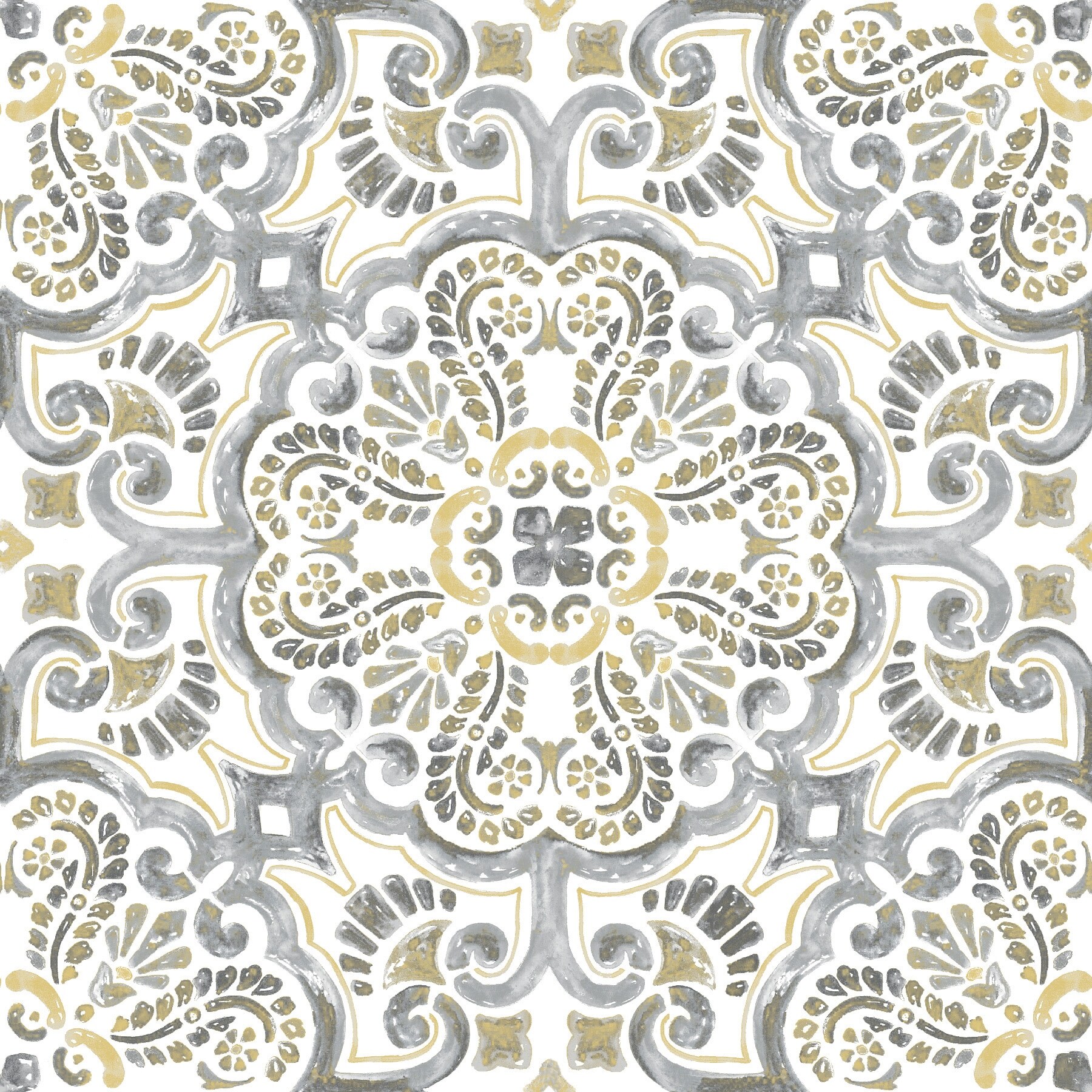 Shop Black Friday Deals On Brewster Fp2947 Antico 12 X 12 Moroccan Tile Inspired Floorpops Multicolor Overstock 30792412