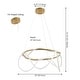 preview thumbnail 13 of 24, Nuvola 25" Contemporary Minimalist 360 Adjustable Silicone Neon Rope Dimmable Integrated LED Chandelier, by JONATHAN Y