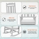 preview thumbnail 103 of 174, Outdoor Patio HDPE Rocking Chiar, Extra Wide Seat & Backrest