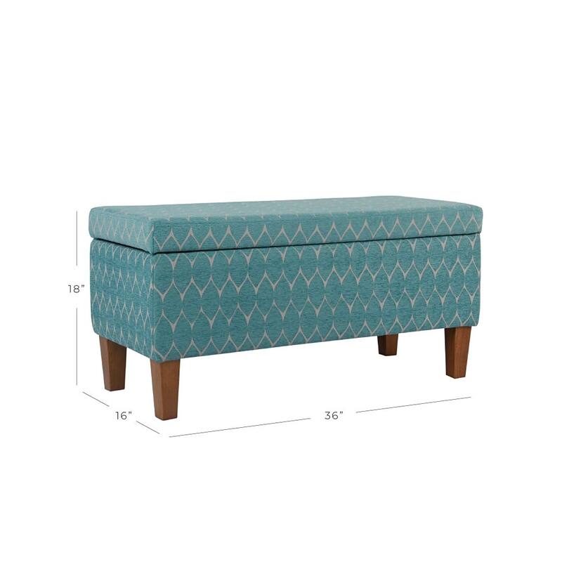 Porch & Den Harmar Large Textured Storage Bench