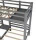 preview thumbnail 8 of 10, Twin Over Twin & Twin Bunk Bed with Staircase and Storage, Grey