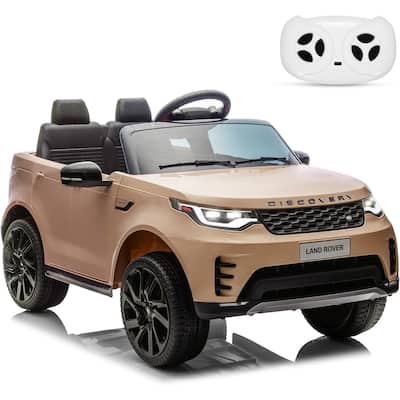 12V Kids Ride On Car,Licensed Land Rover Style, 4.5Ah Battery, 2 Motors, 3 Speed Modes, Safety Features