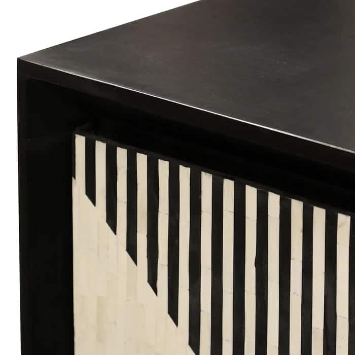 StyleCraft Marais 3-Door Sideboard - Black & White