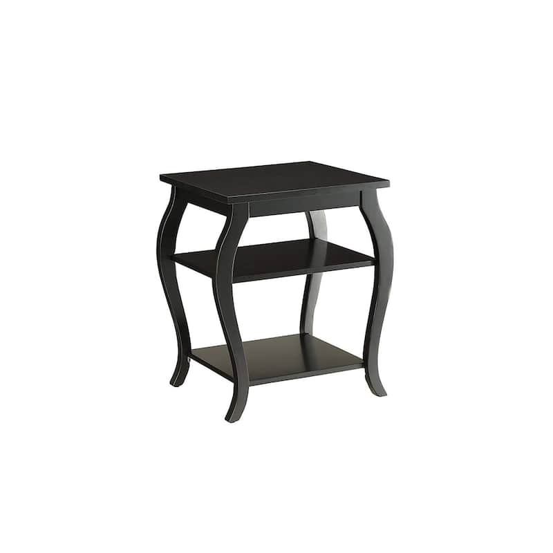 Beautiful End Table - 23 H x 18 W x 20 L Inches - Black
