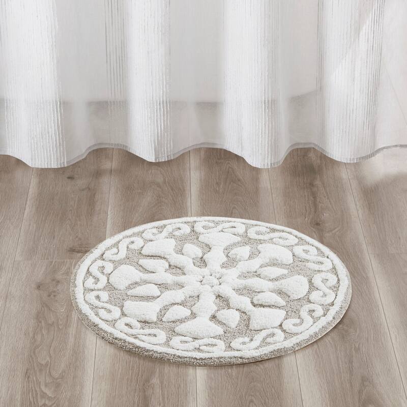 Madison Park Marrakesh Medallion Cotton Tufted Bath Rug