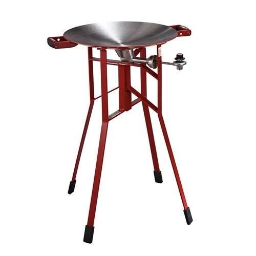 Firedisc Shallow 36 Red Tall Portable Cooker w/ 3 Zone Surface Temperatures