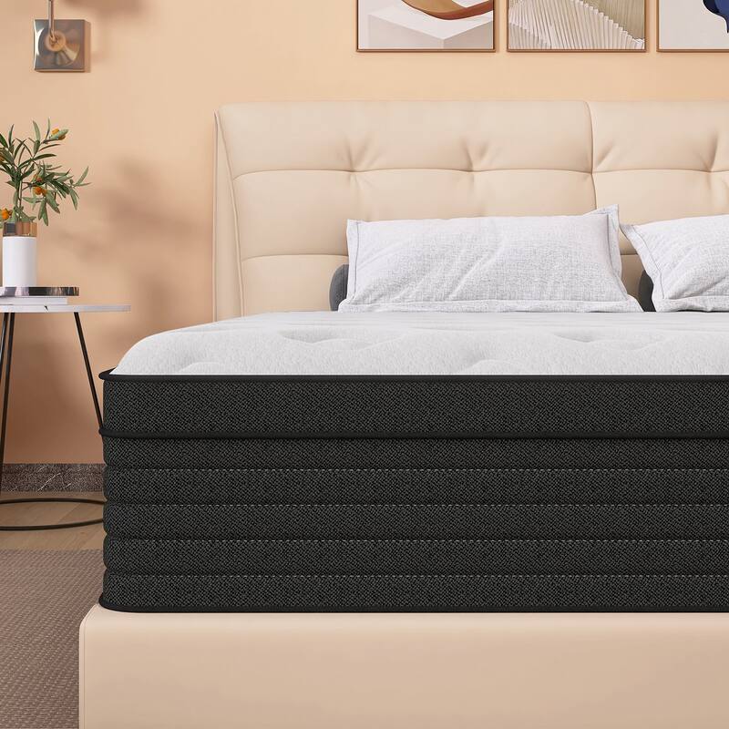12 inch Medium Euro Top Memory Foam Hybrid Twin Mattress in a Box