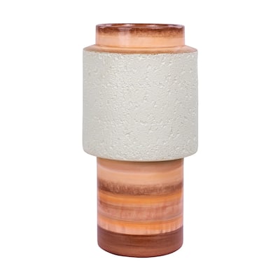 Tilde Handmade Ceramic Vase - Orange Quartz
