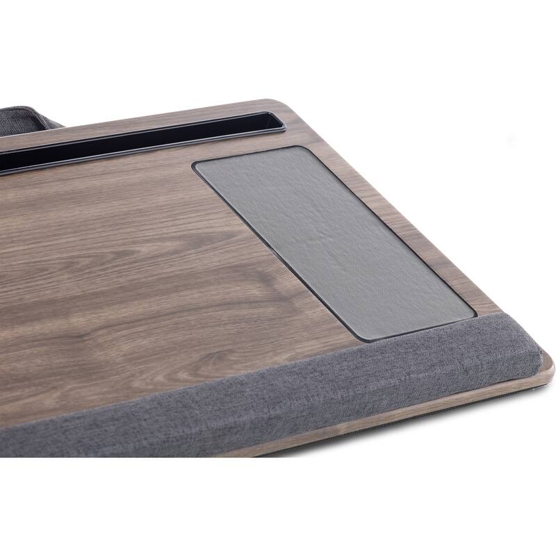 Husband Pillow - Bed Tray Desk, Adjustable Hard Wood PVC Desktop Lap Desk, Foldable Laptop Tray for Sofa Couch Floor, Large