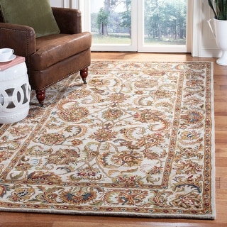 SAFAVIEH Handmade Heritage Country Ivory / Ivory Wool Rug