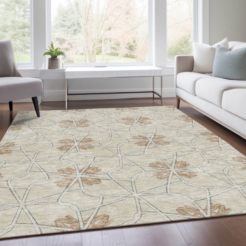 Premium Washable Super Soft Contemporary Tangle Mayfield Rug