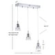 preview thumbnail 10 of 9, Nube 19.5" 3-Light Adjustable Cascading Metal Integrated Linear LED Pendant, Chrome by JONATHAN Y