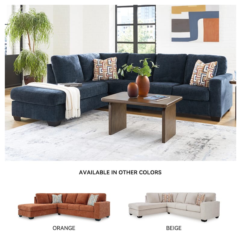 Signature Design by Ashley Aviemore 2-Piece Sectional with Chaise - 110"W x 90"D x 37"H