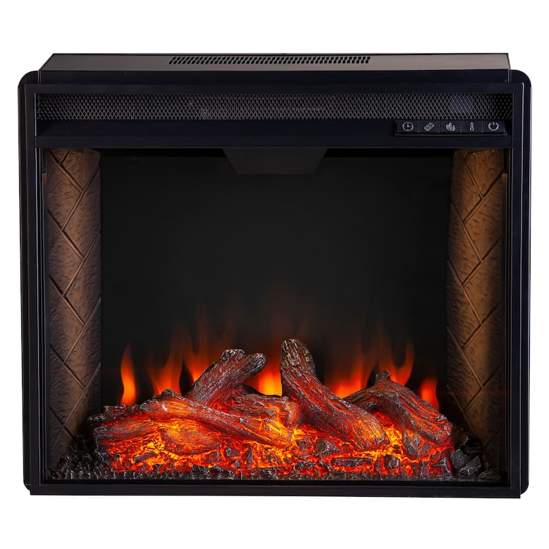 SEI Furniture 23-inch Criss-Cross Electric Firebox - 24"W x 9"D x 20"H