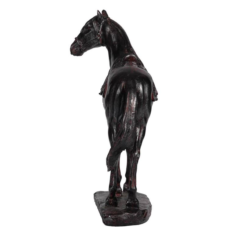 Standing Horse Sculpture with Base - 9.5" - Black