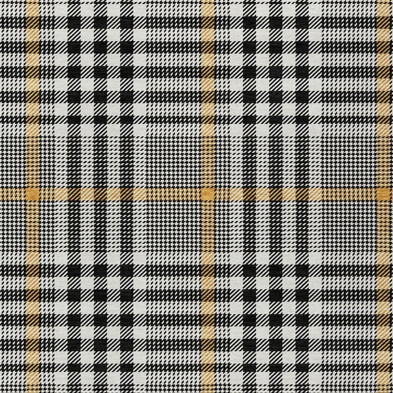 HomeRoots Plaid Transitional Rectangle Outdoor Rug
