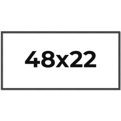48x22 Frame Brown Picture Frame - Complete Modern Photo Frame Includes