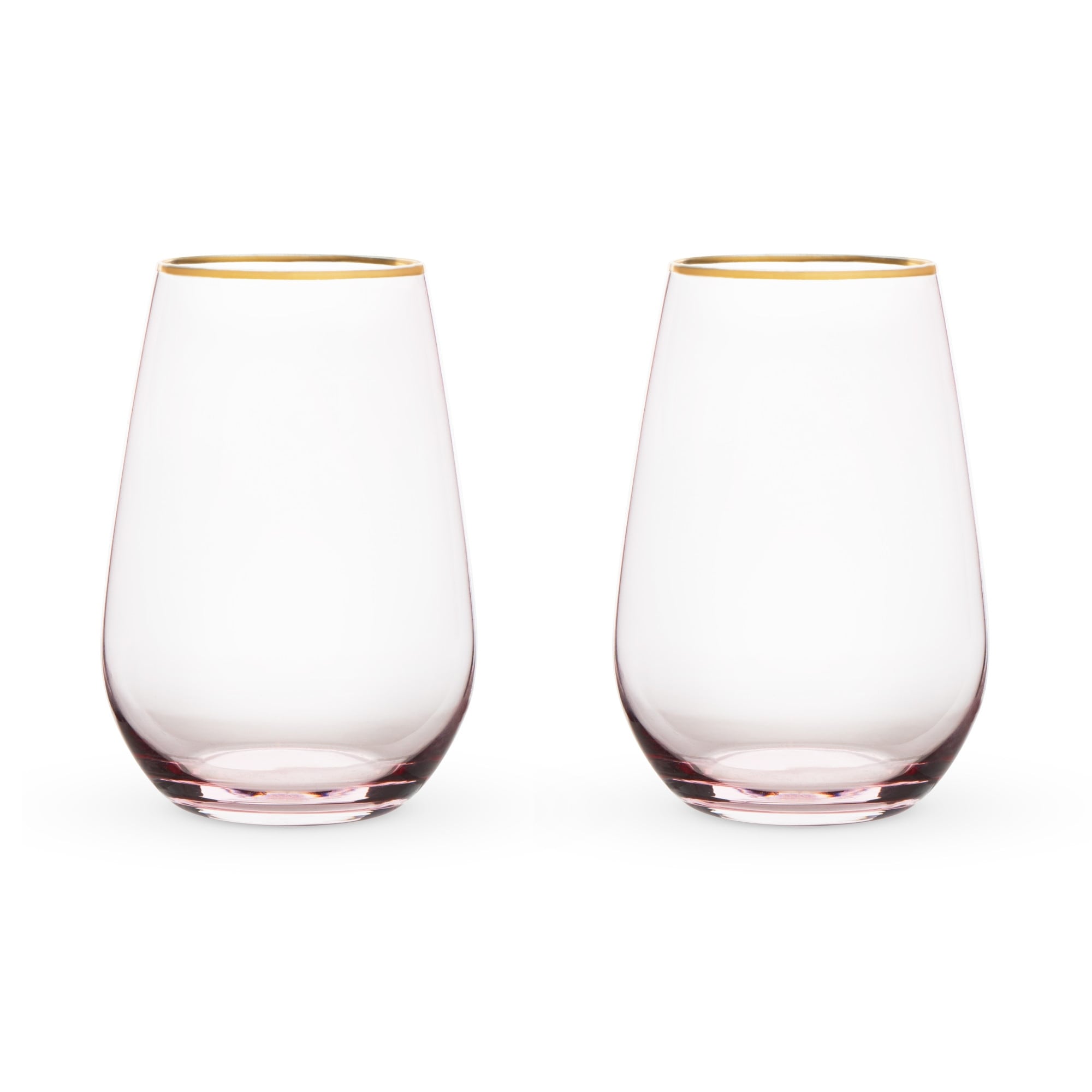 Rose Crystal Stemless Wine Glass (Set of 2) Twine, image size:2000x2000