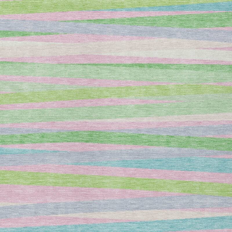 HomeRoots Striped Transitional Rectangle Outdoor Rug