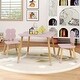 preview thumbnail 1 of 5, Wooden Toddler Desk Set Multi-Activity Table and Chairs for Kids