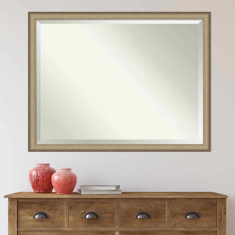 Beveled Bathroom Wall Mirror - Elegant Frame