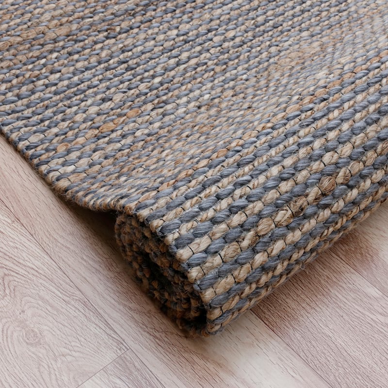 Sevita Farmhouse Jute and Wool Blend Indoor Area Rug