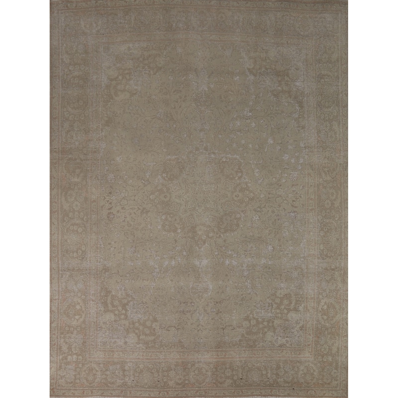 Tabriz Persian Area Rug Handmade Vintage Wool Carpet - 8'3"x 10'4"