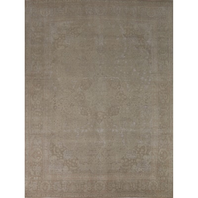Tabriz Persian Area Rug Handmade Vintage Wool Carpet - 8'3"x 10'4"