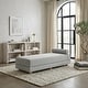 preview thumbnail 81 of 105, Jaxx Alon Daybed - Fold-Out Sleeper Chaise with Premium Memory Foam Queen-Size Mattress - Made in the USA Boucle Silver