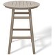 preview thumbnail 60 of 111, Polytrends Laguna Hdpe All Weather Outdoor Patio 35" Round Bar Table
