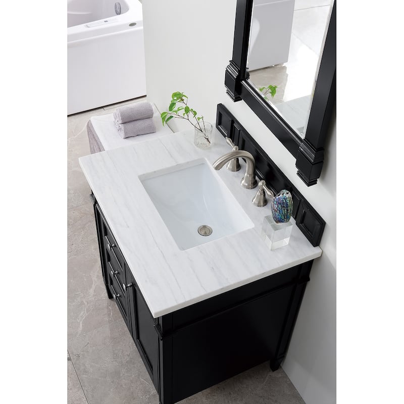 James Martin Vanities Brittany 30" Single Vanity, Black Onyx
