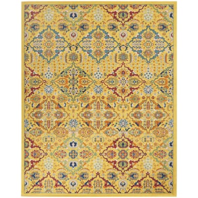 Power Loomed Floral Area Rug - 9' x 12'