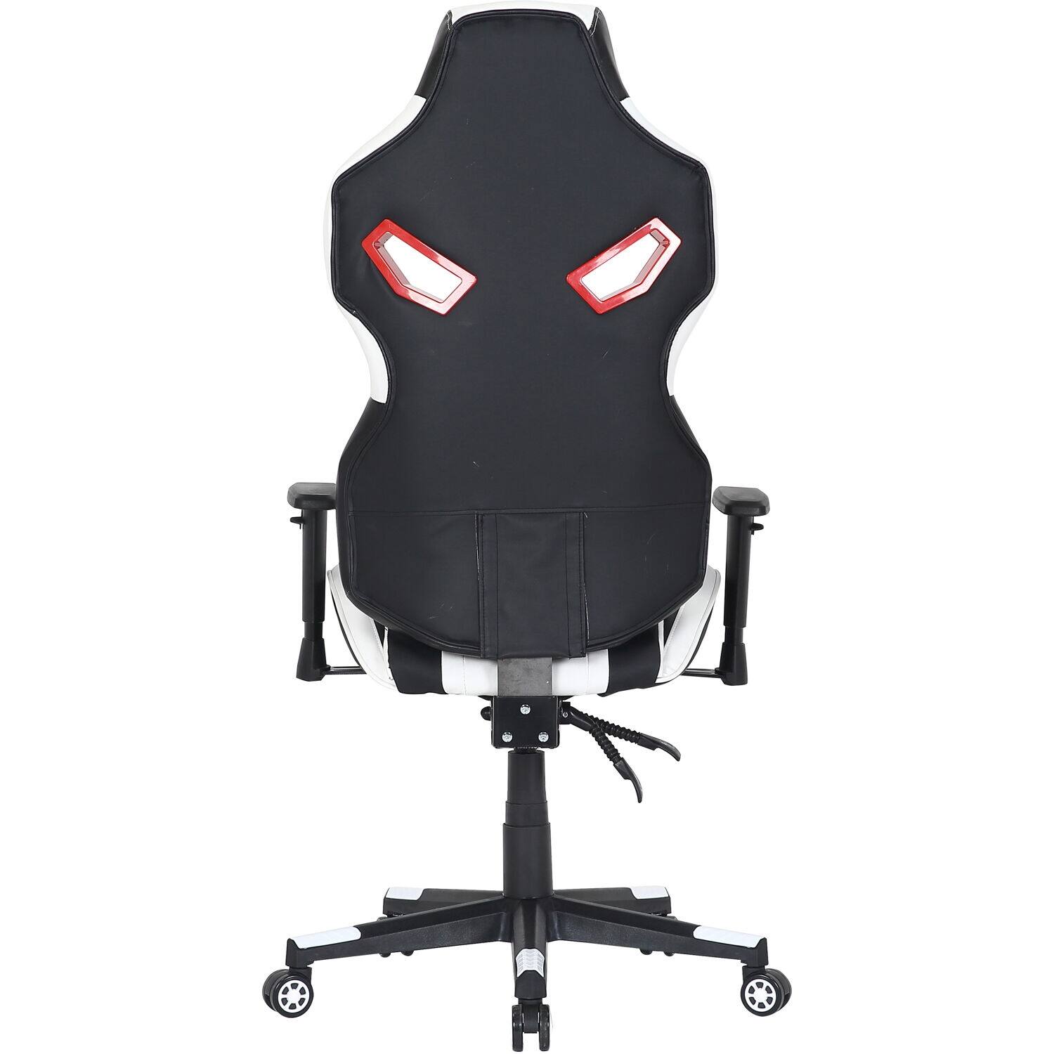 Hanover Commando Ergonomic Gaming Chair in Black, White, and Red with
