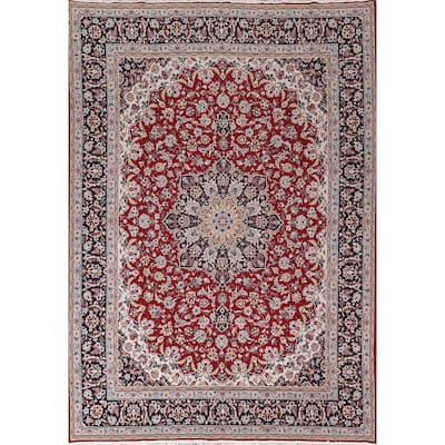 Kashan Turkish Area Rug Machine Made Traditional Carpet - 9'8" x 12'6"
