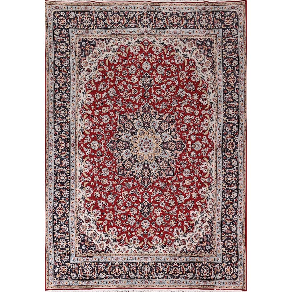 Kashan Turkish Area Rug Machine Made Traditional Carpet - 9'8" x 12'6"