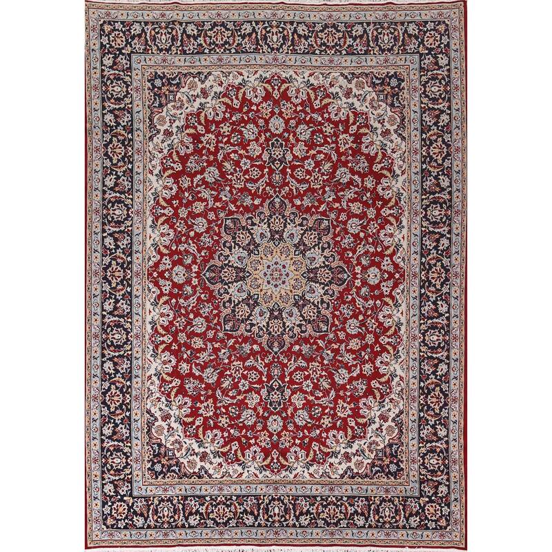 Kashan Turkish Area Rug Machine Made Traditional Carpet - 9'8" x 12'6"