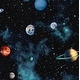 preview thumbnail 1 of 7, Arthouse Cosmos Peel and Stick Wallpaper - 20.5 in. W x 18 ft. L 20.5 in. W x 18 ft. L - Ebony