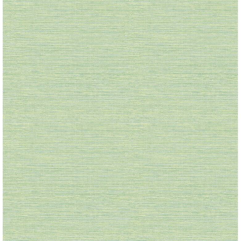 Brewster Bluestem Green Grasscloth Wallpaper - 20.5in x 396in x 0.025in