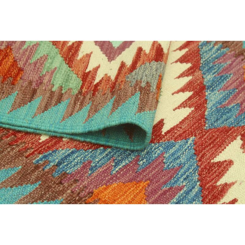 Sangat Flatweave Socorro Ivory/Red Runner - 2'0" x 6'11"