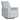 Evolur Harlow Deluxe Upholstered Plush Seating Glide Rocker