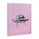 preview thumbnail 3 of 8, Stupell Disco Patterned UFO Canvas Wall Art Design By LISH Creative