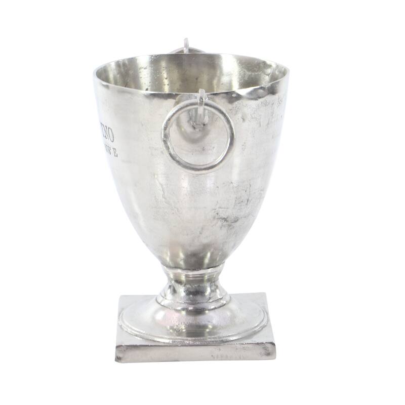 Silver Aluminum Metal Champagne 2 Bottle Ice Bucket